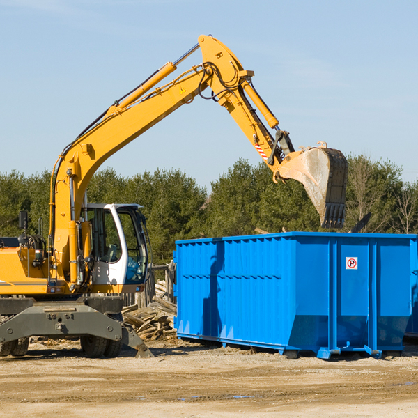 is there a minimum or maximum amount of waste i can put in a residential dumpster in Palmer OH